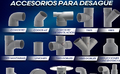 Accesorios PVC Desagüe y Presión
